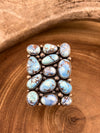 Evy Golden Hills Turquoise Stacked Pebble Ring - size 10
