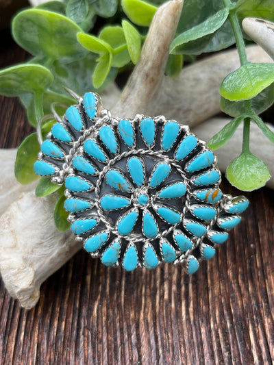 Mujeres Zuni Cluster Cuff - Turquoise