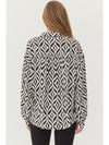 Linda Diamond Geometric Print Top