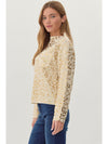 Metallic Leopard Pullover Top