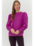 Stella Textured Gathered Shoulder Top - Magenta