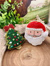 Puffy Beaded Christmas Key Chain