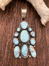 Lewiston Golden Hills Turquoise Cluster Pendant