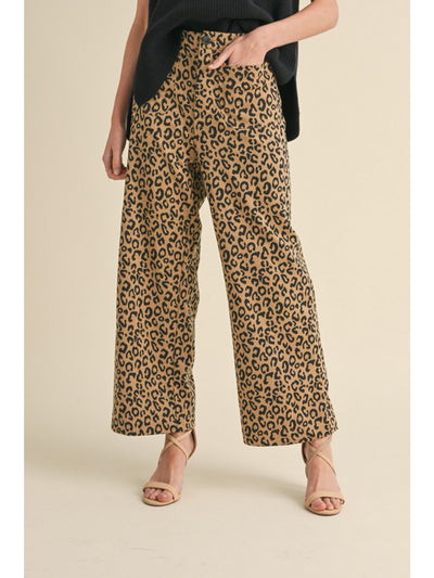 Quincy Leopard Wide Leg Pants