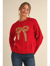 Mia Sequin Bow Sweater