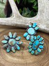 CeCe Sterling Turquoise Cluster Ring