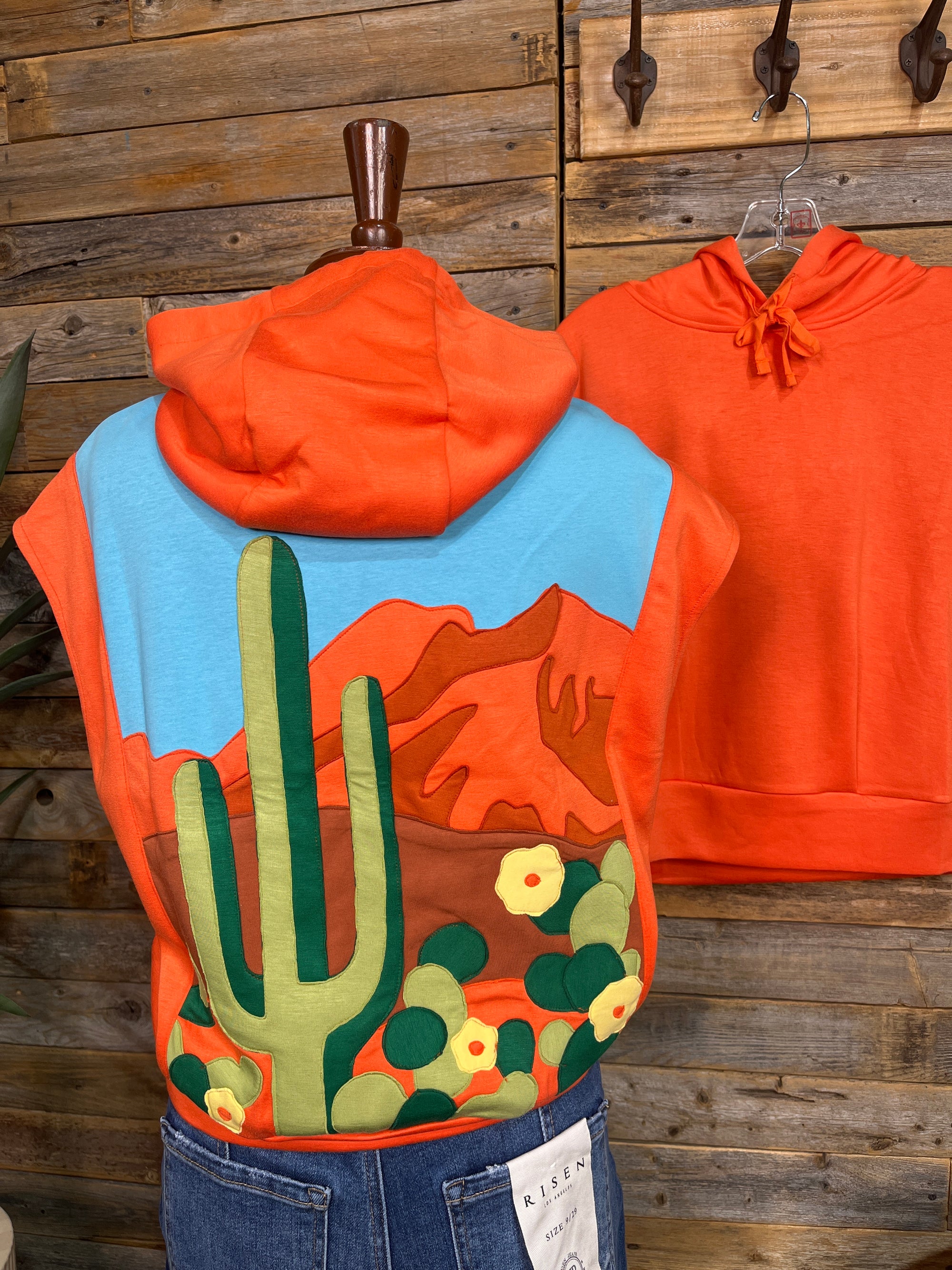 Arizona Cactus Sleeveless Hoodie