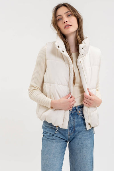 Ready For The Hayride Zip Up Puffer Vest