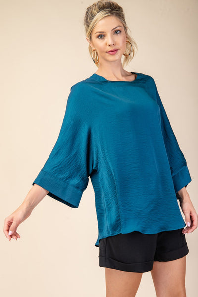 Dylan Round Neck Oversize Top