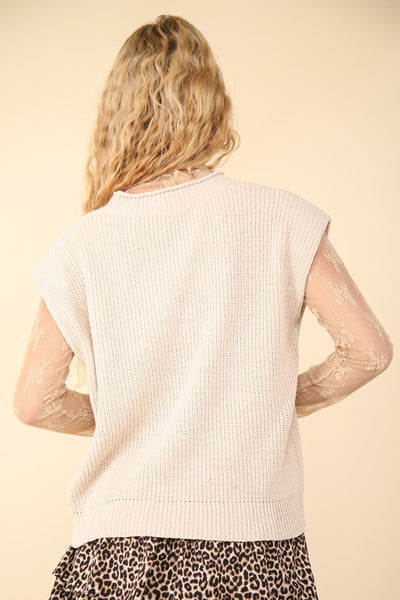 Heather Soft Knit Sweater Vest