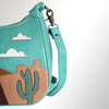 Desert Cowboy Overlay Leather Handbag