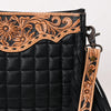 Kinsley Tooled and Quilted Leather Fringe Purse