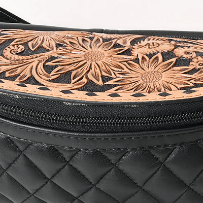 Kinsley Tooled and Quilted Leather Bum Bag