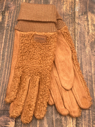 Fuzzy Faux Lamb Wool Gloves