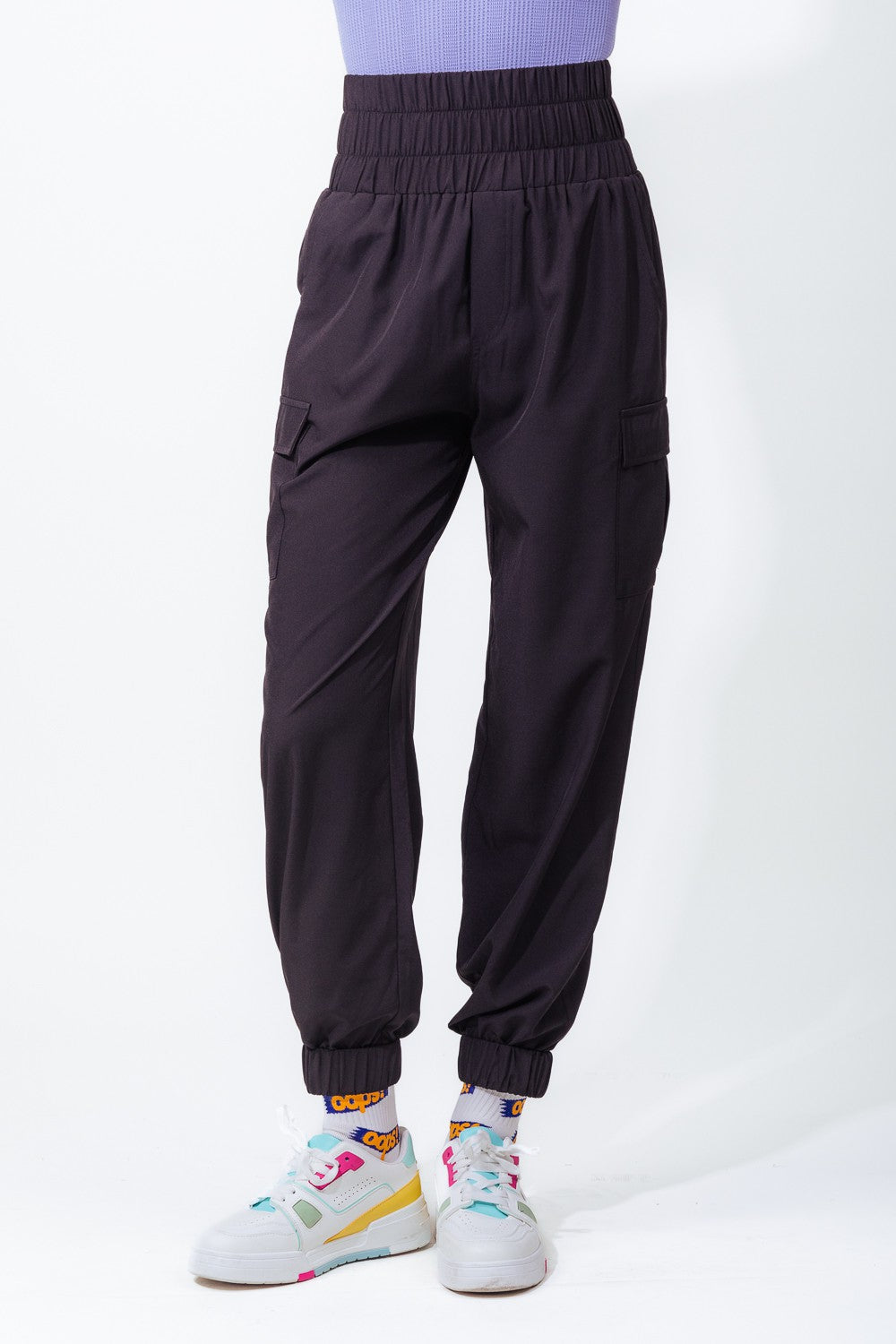 Washed Woven Jogger Pants