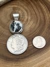 Macy Single Stone Dollar Coin Pendant