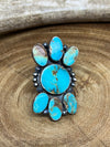 CeCe Sterling Turquoise Cluster Ring