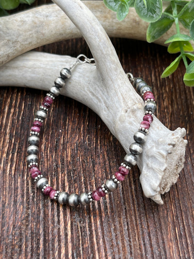 Burley Falls 4mm Navajo Pearl & Spiny Bead Bracelet