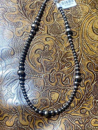 4-8mm Navajo Pearl Necklace with Varied Beads