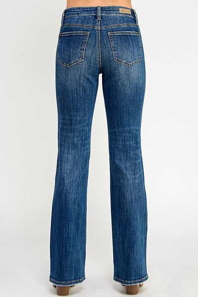 Mid Rise Skinny Boot Cut with Stretch