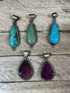 Delanie Sterling Silver & Stone Pendants