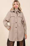 Oversized Fleece Long Body Jacket