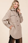 Oversized Fleece Long Body Jacket