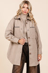 Oversized Fleece Long Body Jacket