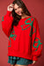 Christmas Color Bows Oversized Sweatshirt