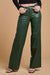 Olive Stretchy Wide Leg Jean