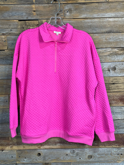 Sienna Textured Half Zip Pullover