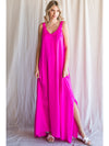 V Neck Maxi Dress - 2 Colors