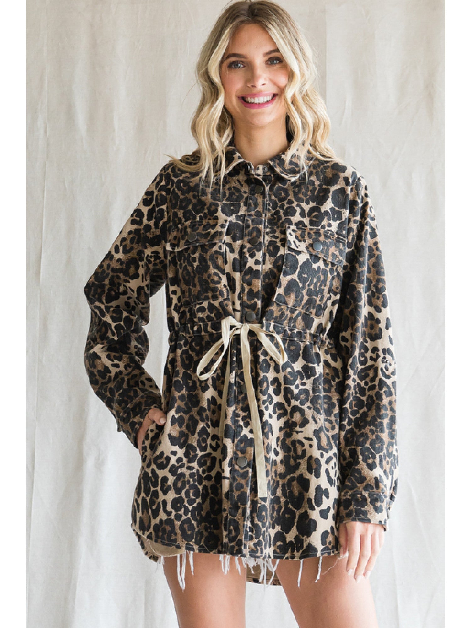 Lightweight leopard deals print jacket