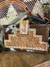 Tooled Cowhide Leather Wallet