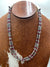 Venus Sterling 3 Strand 4mmNavajo & Purple Spiny Necklace - 22"