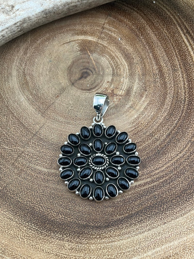 Virginia Sterling Cluster Medallion Pendant