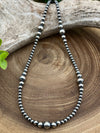 4-8mm Navajo Pearl Necklace with Varied Beads