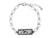 Margaret Fashion Link Chain Bracelet With Stone Bar Accent - White Buffalo