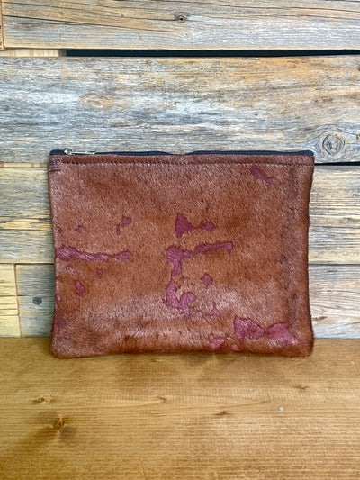 Swayze Large Leather Travel/Storage Pouch - "8.5 x 7"