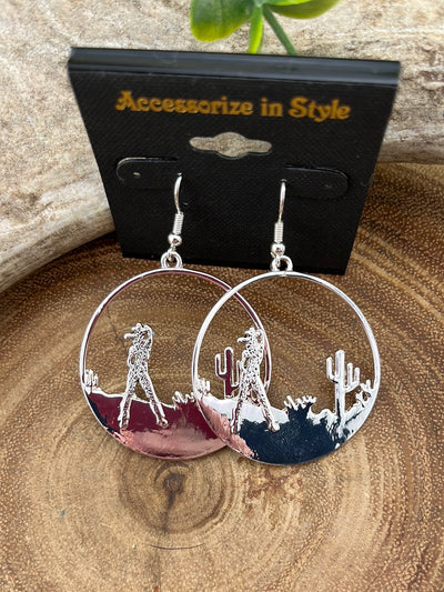 Falcon Ridge Cutout Fish Hook Earrings