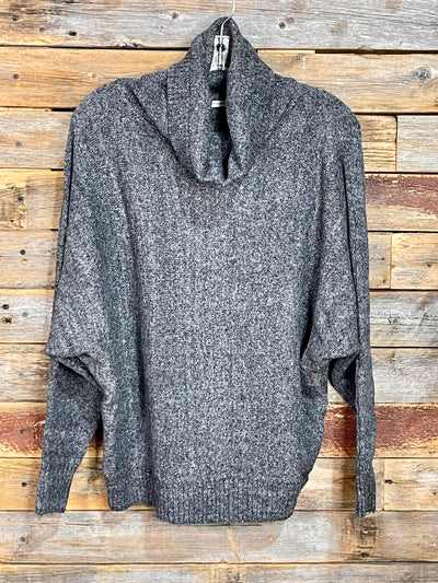 Fireside Charcoal Cowl Neck Sweater