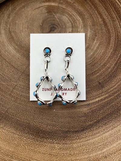 Petite Zuni Dot Open Frame Earrings