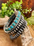 Edela Raised, Saucer & Stone Triple Stretch Bracelet Set - Turquoise