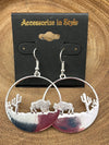 Falcon Ridge Cutout Fish Hook Earrings