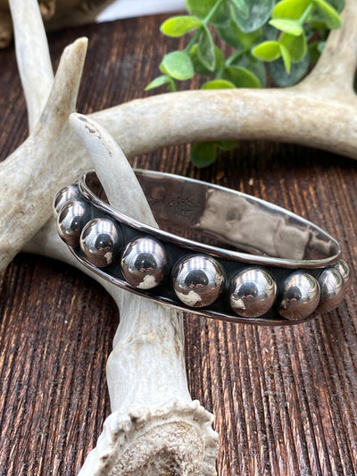 Renegade Sterling Dark Background Ball Bracelet