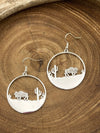 Falcon Ridge Cutout Fish Hook Earrings