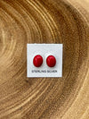 Layla Oval Stud Earrings - 10mm