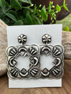 Concho Stamped & Embossed Sterling Earrings