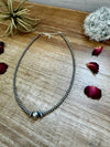 Evaine Sterling Graduated Bead Silver Necklace