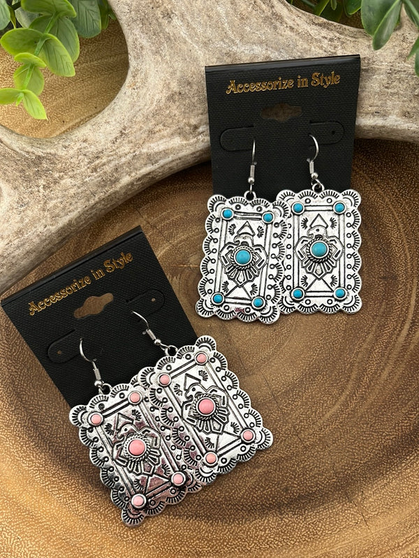 Large Rectangle Oxidised Bohemian Geometric Indian Asian Boho Muslim S –  The Colourful Aura